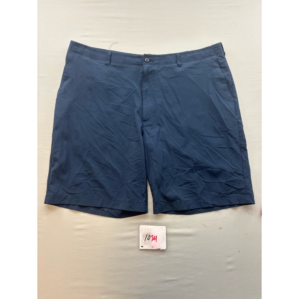 Ben Hogan Mens Navy Blue Performance Golf Shorts Size 42 Stretch Flat Front